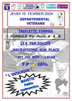 Départemental X3 Vétérans - Douaisis Pétanque